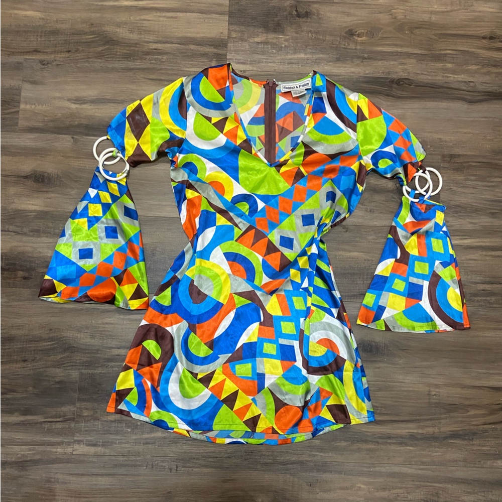 Colorful Geometric Mini Dress